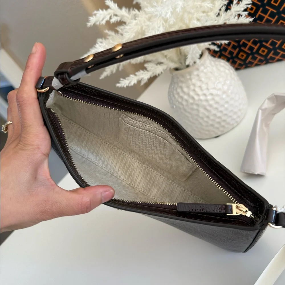 Tory Burch Emerson Crinkle Shoulder Bag 170230 In Agnello NWT leather